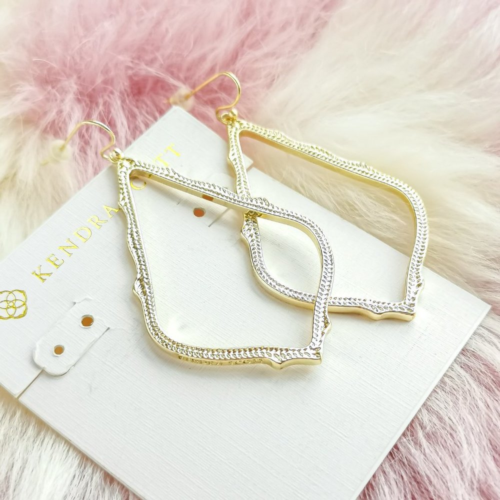 Kendra Scott Gold Sophee Drop Earrings - Picture 3 of 3